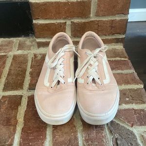 light pink low top vans!!